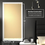 Red Lantern Bamboo Cordless Window Shade - Image 2