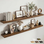 FLYJOE Floating Shelves for Wall, 72 Inch Floating Shelves Set of 2, Kitchen by FLYJOE