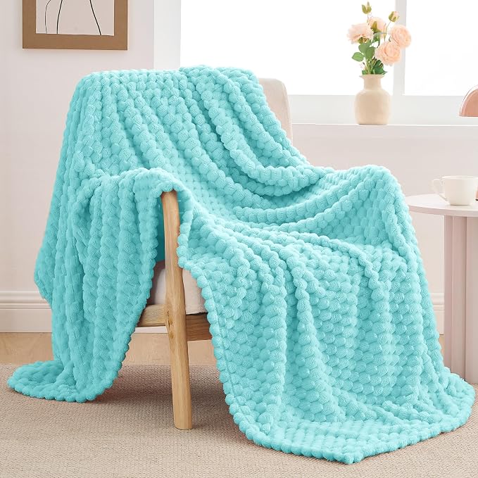 BEDELITE Aqua Twin Blanket for Couch, Soft Cozy Gifts for Women, 60 * 80 | 3D - Image 8