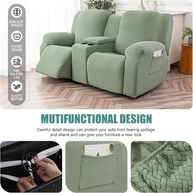 Genina Recliner Loveseat Covers - Image 4