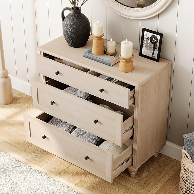 WAMPAT Farmhouse Nightstand - Image 5