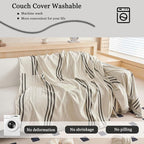 DREAMINGO Couch Cover Reversible Chenille Loveseat Sofa Covers - Image 7