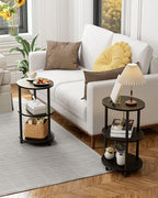 Round Pedestal End Table - Image 6