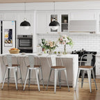 Andeworld Metal Bar Stools Set of 4, 30 inch Bar Height Barstools - Image 6