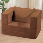 Futon Sofa Bed with Pillow, 3-in-1 Sleeper Sofa Bed with Removable Cover - Image 2