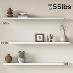 Fun Memories 55Inch Long Floating Shelves, 8 Inch Deep Shelves - Image 3