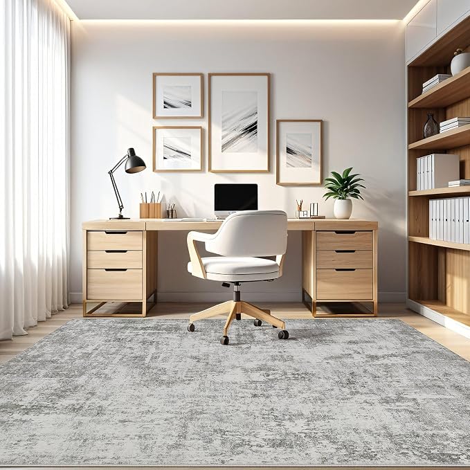 LOONGRUG 10x14 Area Rugs Washable Large Neutral Modern Living Room Rug | - Image 8