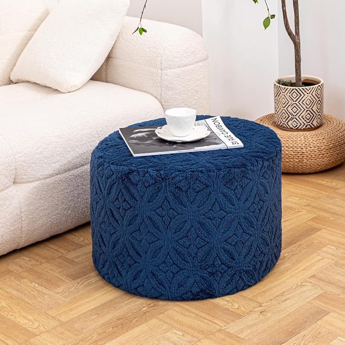 Plush Multi-Functional Ottoman Pouf – Ergonomic Ottoman Foot Rest - Image 4