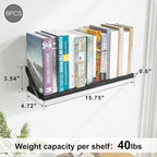 SRIWATANA Floating Shelves for Wall Decor, Wood Wall Shelves for Bathroom - Image 3