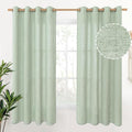YoungsTex Sage Green Curtains 63 Inch Length 2 Panels by YoungsTex