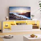 TV Stand for 60/65/70 Inch TVs, Modern Curved TV Console - Image 7