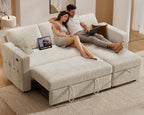 Sunny Heart 82" L Shaped Sectional Sleeper Sofa Bed by SunnyHeart