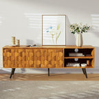 Bme Georgina Solid Wood, 10 Minutes Assembly Entertainment Center - Image 2