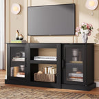 WLIVE Farmhouse TV Stand for 65 inch TV, Open Shelves TV Console for Living - Image 9