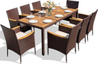 Devoko Outdoor Patio Dining Sets 9 Pieces Wicker Outdoor Dining Table and - Image 7