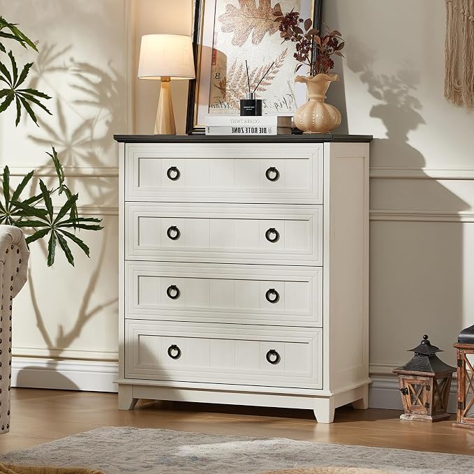 Joaxswe Farmhouse 4 Drawer Dresser - Image 8