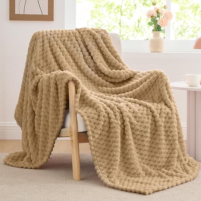 BEDELITE Camel Throw Blanket for Couch, Soft Cozy Gifts for Women, 50 * 60 | 3D - Image 4