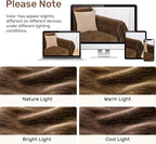 2 Pieces Sectional Couch Covers L Shaped Cover L Coffee | Thick Washable Fabric - Image 8