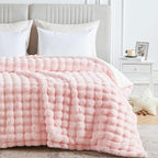 60x80 Inches Ultra-Soft Fuzzy Faux Fur Plush Twin Size Blanket - Image 6