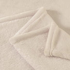 BEDELITE Fleece Blanket Soft Plush King Size Bed Blanket Beige 108"x90" | Ultra - Image 6