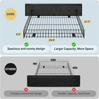 Allewie Upholstered Full Size Platform Bed Frame - Image 7