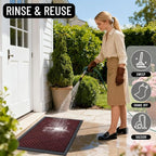 OLANLY Front Door Mat Outside Entrance 35x23, Waterproof Heavy-Duty Doormat | - Image 8