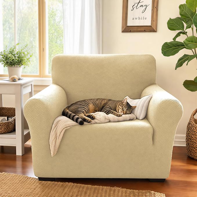 XINEAGE 2026 New Stretch Armchair Covers 1 Piece Chair Slipcovers Chair - Image 3