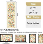 DUKINO 2x6 Hallway Runner Rug, Washable Kitchen Rugs Non Slip, Floral Indoor Rug - Image 2