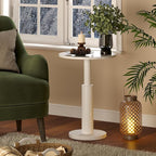 LAATOOREE Round Side Table, Accent Drink Coffee Table, Spacious Top, Thick - Image 2