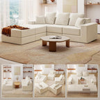 Living&Giving 101" U-Shaped Cloud Sectional Couch - Image 5