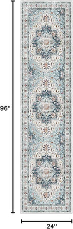 Madane Hallway Runner Rug 2x8 Washable Kitchen Rugs Non-Slip, Soft Ultra-Thin - Image 2