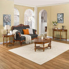 Traditional Solid Wood Oval Coffee Table, 45” x 18” Center Table - Image 9