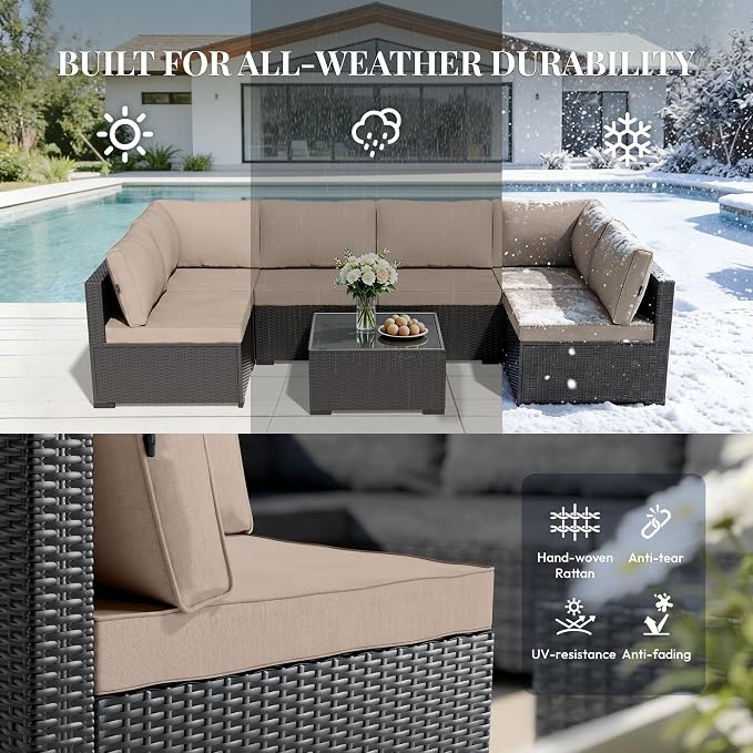 WWR Patio Furniture Set 7 Piece - Image 4