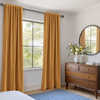 Faux Linen Total Blackout Curtains - Image 5