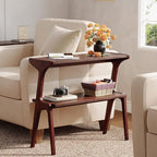 Solid Wood End Table, 2-Tier Side Table - Image 5