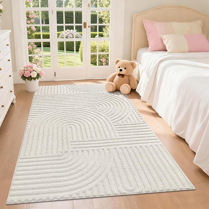 Pauwer 3x5 Area Rugs for Living Room, Modern Non Slip Washable Rug, Soft Fluffy - Image 7