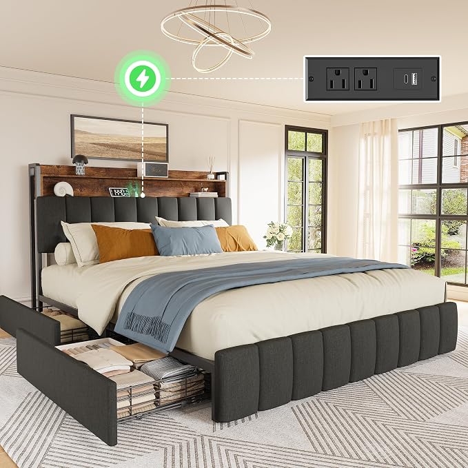 PRAISUN Bed Frame Queen Size by PRAISUN