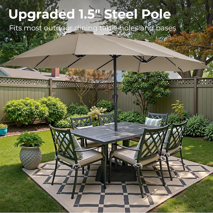 SUPERJARE 13FT Outdoor Patio Umbrella - Image 2
