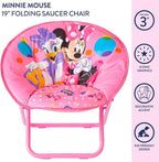 Disney Minnie Mouse Toddler Folding Saucer Chair – 19" Soft Plush Seat - Image 4