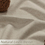 Extra Long 100% Blackout Linen Curtains - Image 3