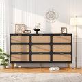 GarveeHome Rattan 9 Drawer Dressers by GarveeHome