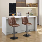 FIRAVOE Counter Height Bar Stools, Swivel Bar Stools Set of 2 - Image 8