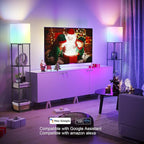 SUNMORY Floor Lamp with Shelves, Smart APP Control Standing Lamps with RGB Bulb - Image 3