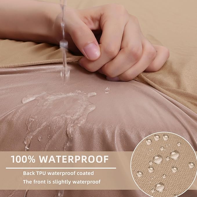 Waterproof Sectional Sofa Cushion Covers, L Shape Couch Slipcovers | L Shape - Image 3