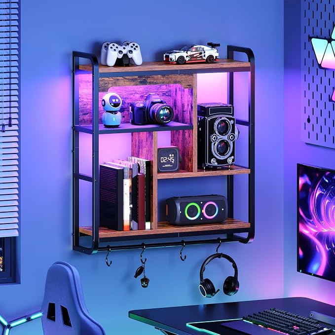 HOOBRO Gaming Floating Shelves - Image 5