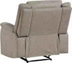 Lexicon Manual Recliner Chair, Polished Microfiber Reclining Sofa Chair - Image 15