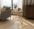 FINECASA Rattan Side Table by FINECASA