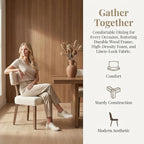 VESCASA Upholstered Farmhouse Dining Chairs - Image 5