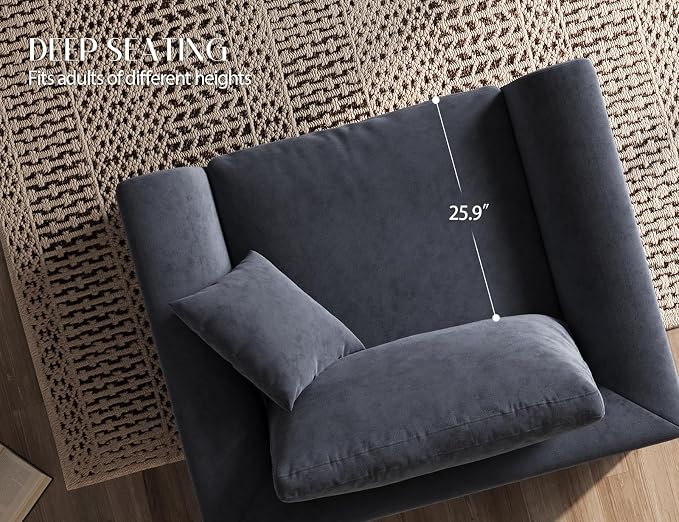 ohllob 48.6" Single Sofa, Small Boneless Couches - Image 3