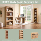 IFGET 76" Tall Arched Bookcase - Image 6